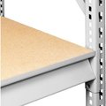 Tennsco Tennsco Extra Shelf Level for Bulk Storage Rack - 48"W x 24"D - Wood Deck - Light Gray BU-4824P-LGY